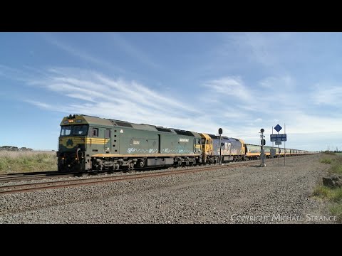 7732V Pacific National Grain Train With G520 & BL27 (14/9/2022) - PoathTV Australian Railways Vlogs