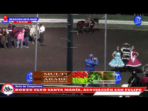 SERIE DE CAMPEONES,   RODEO CLUB SANTA MARÍA, ASOCIACION SAN FELIPE, MEDIALUNA DE SANTA MARÍA