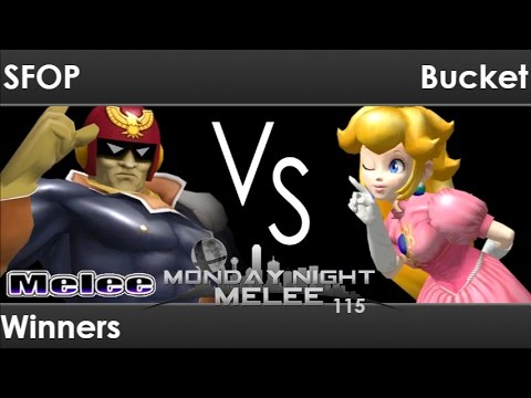 MNM 115 - AWOL | SFOP (C Falcon, Marth, Fox) vs Bucket (Peach) Winners - Melee