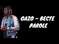 GAZO - Becte (Parole)
