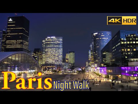 Paris walking tour 4K | Walking Around La Défense in Paris - 2021- 4K | Paris 4K | A Walk In Paris