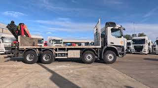 Mercedes-Benz AROCS 3248 BB+PALFINGER PK 27001/5 EXT open laadbak vrachtwagen | Foto 4 - Autoline