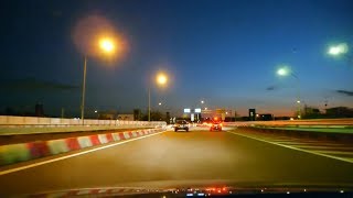 夕方の調布IC 出口 2012年12月 東京都