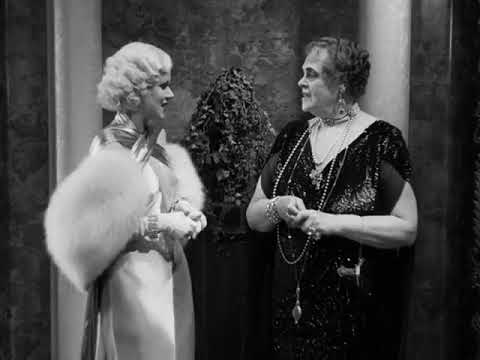 Jean Harlow Shocks Marie Dressler ~ Iconic Dinner At Eight Scene