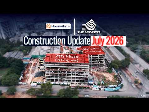 The Address The Address, Kudasan Gandhinagar | Premium Commercial Shops & Office Spaces | Drone Update July 2026 Timeline Image 1