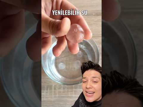 Yenilebilir su yapmayı denedim! #ediblefood #shorts