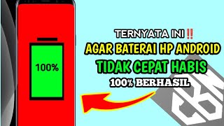 TERNYATA INI‼️CARA AGAR BATERAI HP TIDAK MUDAH HABIS