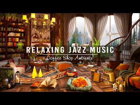 Smooth Piano Jazz Music for Study,Work☕Relaxing Jazz Instrumental Music at Cozy Coffee Shop Ambience