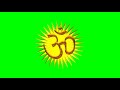 3D Om Green Screen Effect Video Royal Trimurti
