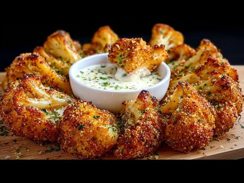 Baked cauliflower tastes better than meat! Crispy roasted cauliflower - Simply delicious!