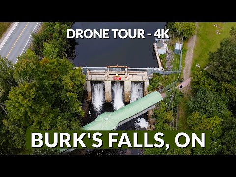 🏞️ Exploring Burk's Falls from the Sky! 🌄 | Drone Footage 📽️