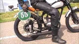 preview picture of video 'Classic racebikes at Classic Races Wemeldinge 2014 - the relics of the past'