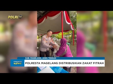 POLRESTA MAGELANG GELAR PENDISTRIBUSIAN ZAKAT FITRAH 2025