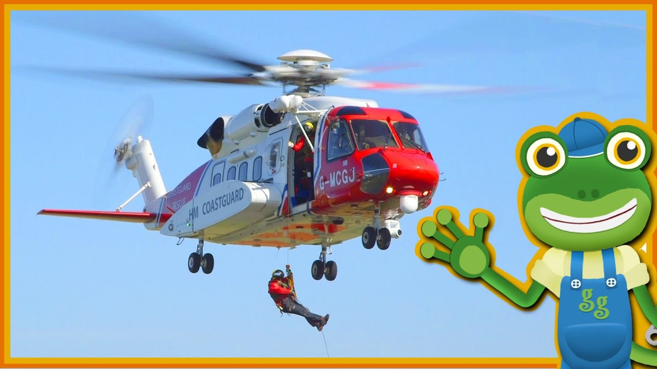 Rescue Helicopters For Children | Gecko's Real Vehicles