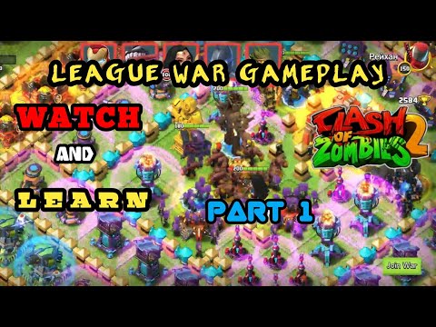 Clash of Legends/Clash of Zombies2||League war gameplay||Watch & Learn gameplay-What heroes line up