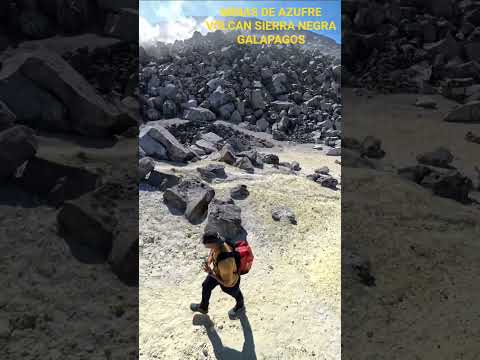 MINAS DE AZUFRE VOLCAN SIERRA NEGRA ISLA ISABELA EN GALAPAGOS