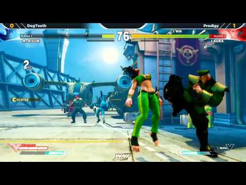 WNF SFV - Off Season 1.3 - DogTeeth (M. Bison) vs Prodigy (Laura)