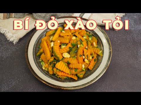 Bí đỏ xào tỏi
