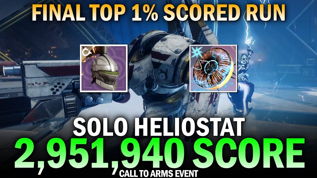 Solo Heliostat 2,951,940 Score (My Final Top 1% Score Run) [Destiny 2]