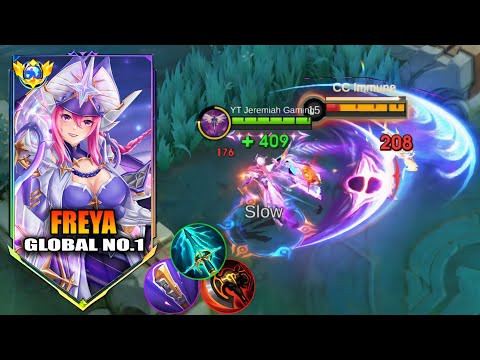NEW BEST FULL DAMAGE IN EXP LANE?? ( MUST TRY ) FREYA BEST BUILD 2026 - MLBB