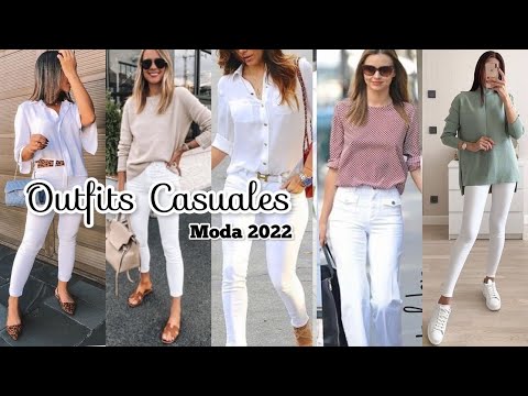MODA 2022 OUTFITS CASUALES 2022 GUÍA PARA USAR PANTALÓN BLANCO LOOKS DE MODA 2022 Ideas Casuales