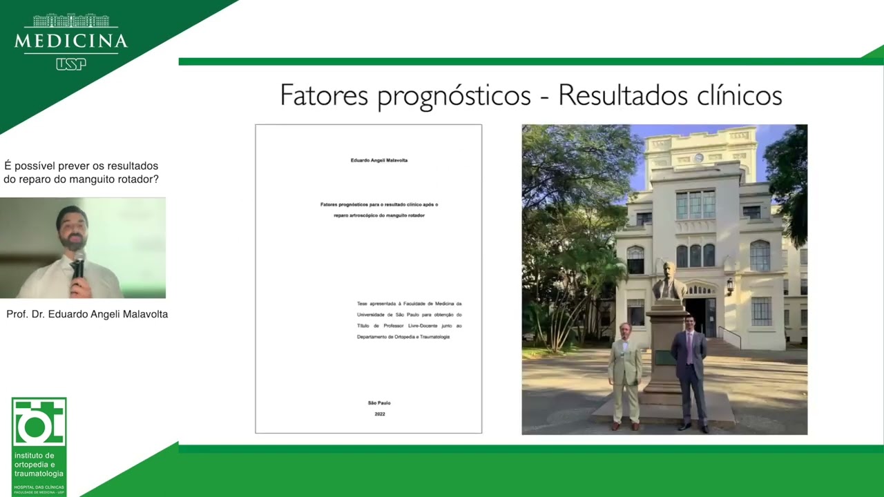 É possível prever os resultados do reparo do manguito rotador? - Prof. Dr. Eduardo Angeli Malavolta