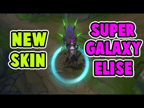NEW SUPER GALAXY ELISE SKIN FULL GAMEPLAY! TRYING OUT NEW SEASON 8 RUNES! League of Legends