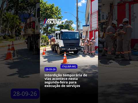🚧🚦 INTERDIÇÃO TEMPORÁRIA DE VIAS ACONTECE NESTA SEGUNDA-FEIRA PARA EXECUÇÃO DE SERVIÇOS 🚦🚧