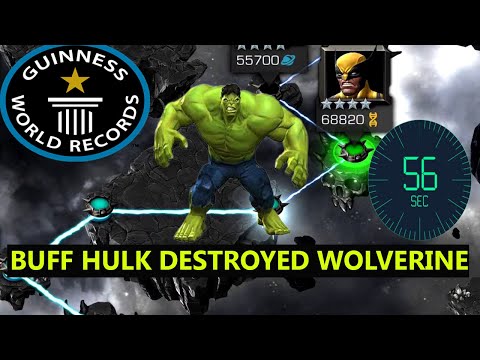 BUFF HULK DESTROYED WOLVERINE IN FEW SECONDS mcoc