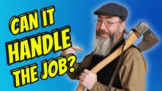 Testing The LIMITS Of The Beavercraft Axe On Giant Wood!