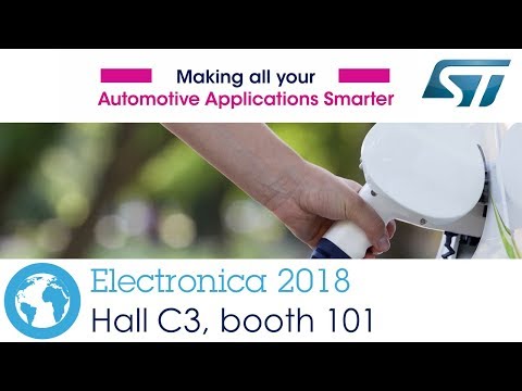 STMicroelectronics at Electronica 2018, automotive applications (Hall C3 - booth 101)