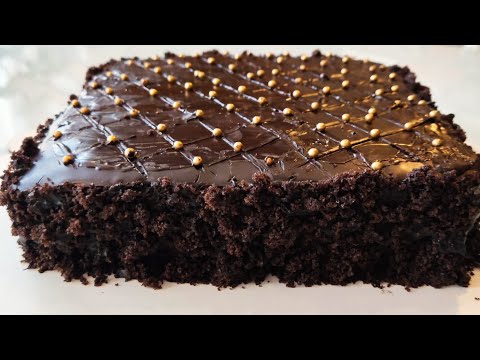 Vegan chocolate cake /No eggs/No milk/No mixer 😳so yummy and easy👍🏻