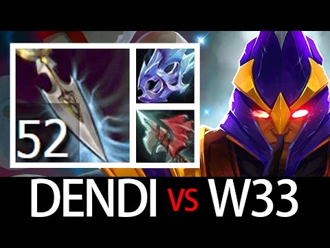 Carry Silencer Top MMR EU Dendi vs w33 SF Ranked Gameplay 7.03 Dota