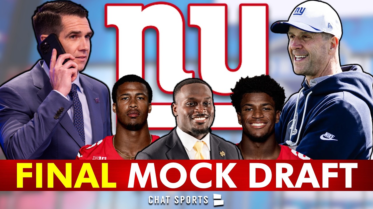 🚨FINAL New York Giants Mock Draft | 2026 NFL Draft