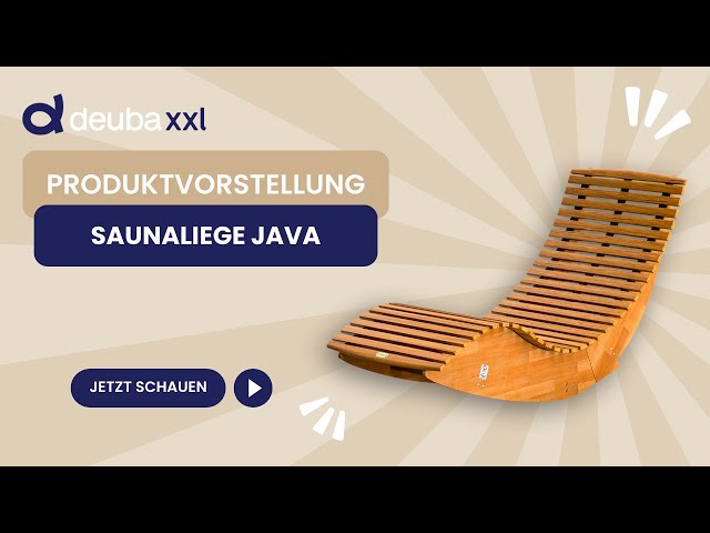 Video Teaser für CASARIA® Saunaliege Java 155x60x93cm Akazie FSC®-zertifiziert klappbar