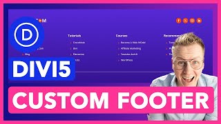 Create a Custom Footer in Divi 5 (Responsive Footer Tutorial for WordPress)