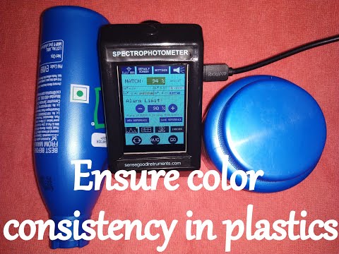 Ensure color consistency in your plastic products and packaging using Sensegood spectrophotometer