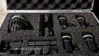 Video thumbnail for New From NAMM 2016: AKG Drum Set Concert 1 Drum Mic kit by Guitar Center
