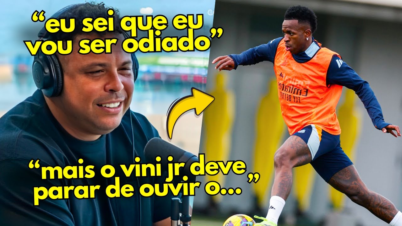 😯FALOU TUDO! OLHA A POLEMICA QUE O RONALDO FENOMENO ARRUMOU AO FALAR DO VINI JR NO REAL MADRID