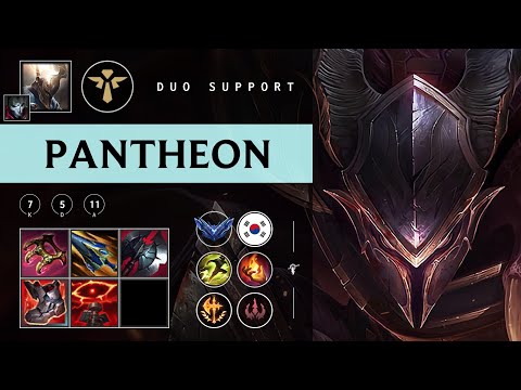 Pantheon Support vs Karma - KR Diamond Patch 25.24