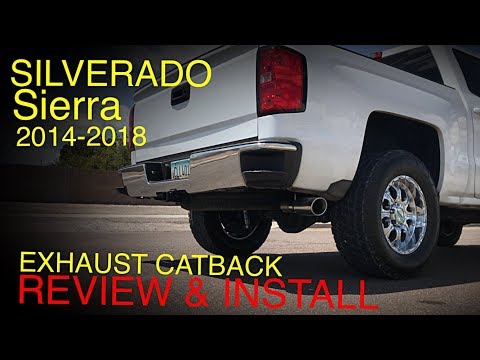 2014-2019 Silverado/Sierra Cat-Back Exhuast Install ( Before and After) Hooker Blackheart