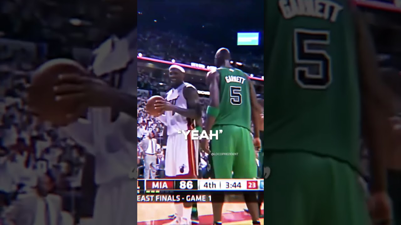 LeBron mocks KG in front of his face 😳 #shorts