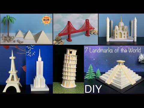 DIY PAPER LANDMARKS PART 1 I DIY PROJECTS I HOME DECOR IDEAS I DIY PAPER CRAFTS I DIY PAPER MODELS