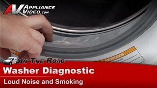 GE Washer Repair - Loud Noise and Smoking - Bellow