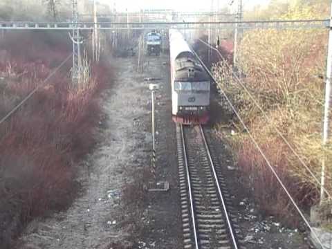 749.253 na čele sv., 9057 a 749.121 na čele os. 9055 - sestřih - 17.3.2012.