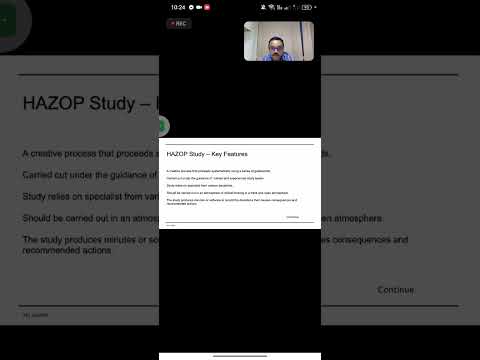 HAZOP Online Training record