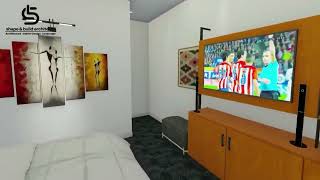 Hotel Room Tour | Coolest Bedroom Interior Design | 3D Architectural & Interior Hacks |#video #viral