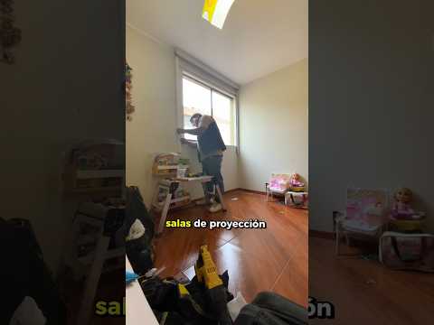 Hoy instalé una Cortina tipo Roller Blackout con perfiles laterales para un cliente en San Miguel.