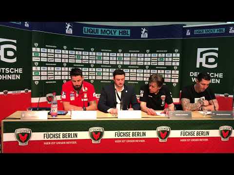 Pressekonferenz Füchse Berlin - SC Magdeburg 25:24