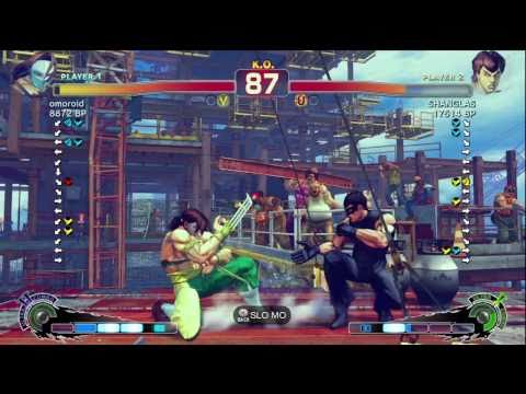 omoroid [Vega] vs SHANGLAS [Fei] SSF4 Japanese Online Ranked Matches - TRUE-HD